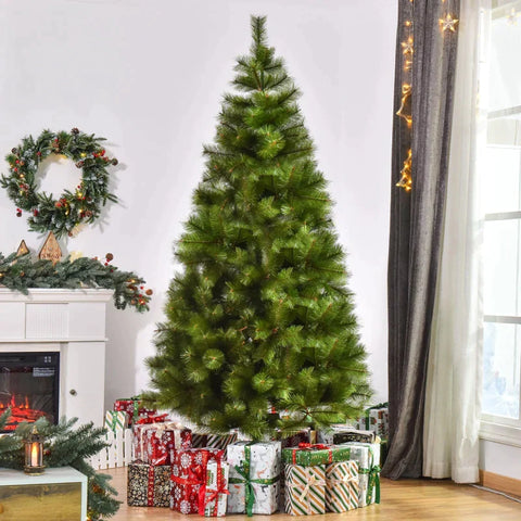 Rootz Christmas Tree - Artificial Christmas Tree - Artificial Spruce Tree - Home Decoration - Office - 90cm x 90cm 210cm