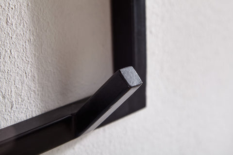 Rootz Coat Rack - Acacia Solid Wood with Metal - Hook Rail with Shelf - Wall-Mounted Cloakroom for Hall - 70x27x30cm