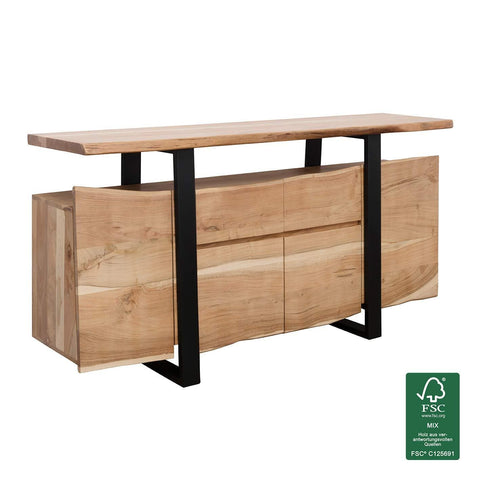 Rootz Sideboards - Sideboard Cabinets - Solid Wood Commode - Tree Trunk - Brown - 175 x 90 x 44 cm