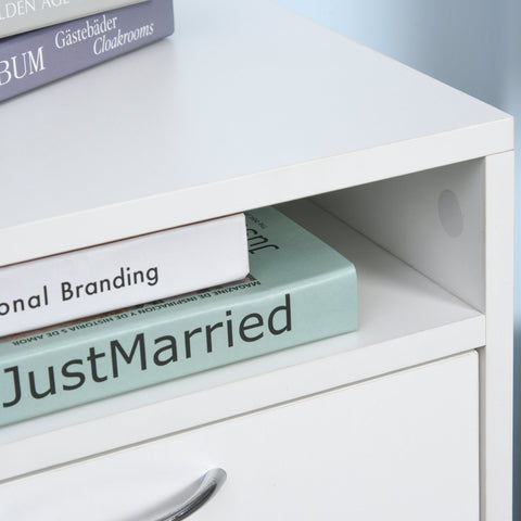 Rootz Aktenschrank – Schubladeneinheit – Metall – Büroschrank – Rollcontainer – Weiß