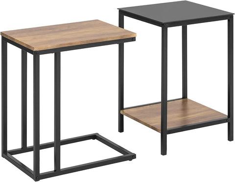 Rootz Set of 2 Coffee Tables - Side Tables - Living Room Tables - Stacking Side Tables