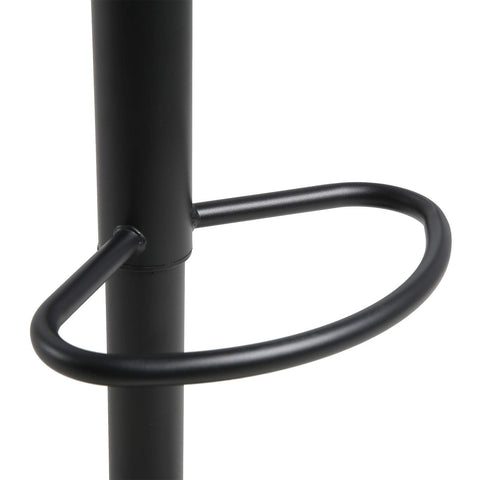 Rootz Barstool - Counter Seat - Bistro Chair - Pub Stool - Adjustable Seat - Kitchen Chair - Dining Stool - Black - 17.3 x 16.9 x 11.8 inches