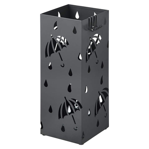 Rootz Umbrella Stand - Brolly Holder - Parasol Organizer - Rain Gear Storage - Canopy Rack - Shade Support - Anthracite - 20x20x49cm