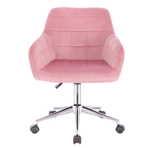 Rootz Bürohocker - Bureaukruk - Drehhocker - Werkstoel - Rolstoel - Verstelbare kruk - Bureaustoel - Roze - 79-91cm Hoogte