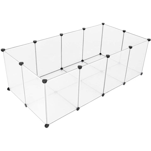 Rootz Animal Run - Rabbit Run - Rodent Run - Transparent - 143 x 73 x 46 cm