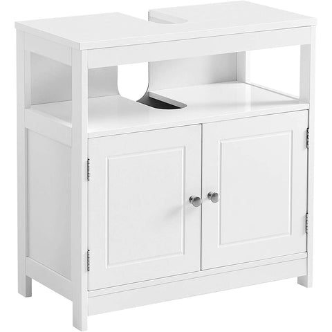 Rootz Washbasin base cabinet - Bathroom cabinet - Base cabinet - Scandinavian - White - MDF - 60 x 30 x 60 cm