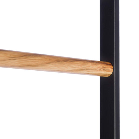 Rootz Coat Rack - Clothes Stand - Garment Holder - Wardrobe Stand - Clothing Hanger - Apparel Display - Black - 40x140x40 cm