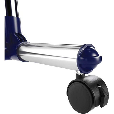 Rootz Adjustable Clothes Rack - Mobile On Wheels - Wardrobe Rack Standing - 150 x 44 x 165