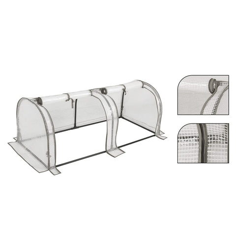 Rootz Foliengewächshaus - Greenhouse - Plant Protector - Garden Shelter - Tomato House - Horticultural Enclosure - Plant Haven - White - 26.4 x 8.6 x 3.9 inches