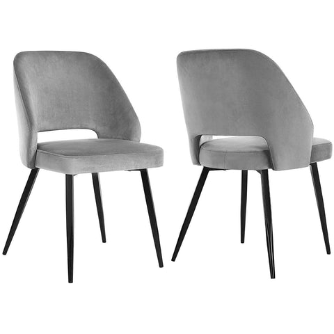 Rootz Eetkamerstoel Set Van 2 - Moderne En Elegante Vrijetijdsstoel - Set Van 4 Eetkamerstoelen - 51 x 55 x 82 cm