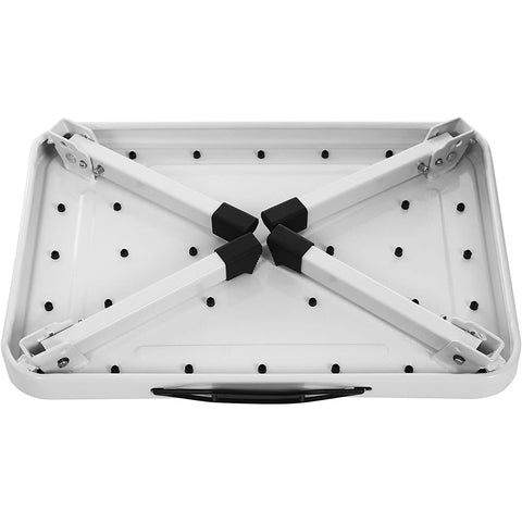 Rootz Opstapkruk - Opvouwbaar - Antislip - Compact - Klein - Krukje - Campingkruk - TÜV Süd Gecertificeerd - Zwart- Wit - 37,5 x 4 x 26,5 cm