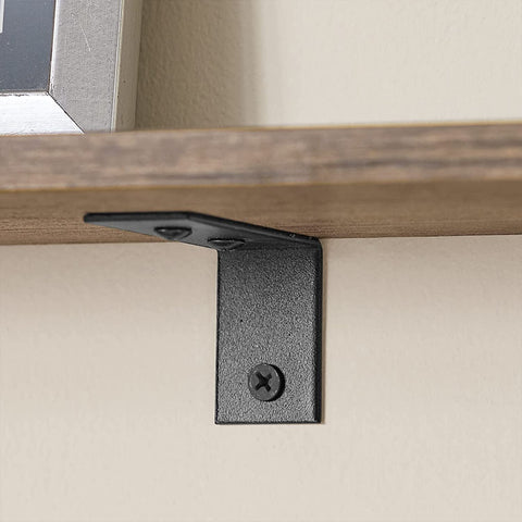 Rootz Wall Coat Rack with 1 Storage Shelf and 7 Hooks - Wall Shelf - Wall Hanging Shelf Hook Rack