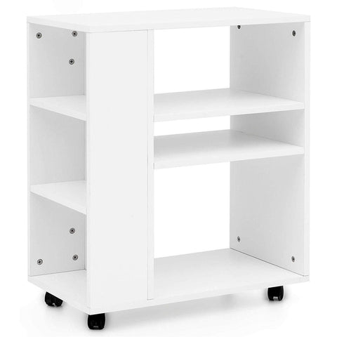 Rootz Rekwagen - Modern Telephone Table - White - 60 x 35 x 75 cm