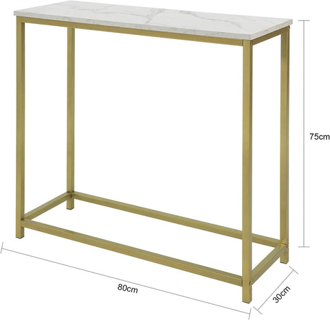 Rootz Consoletafel - Bijzettafel - Bijzettafel - Haltafel Woonkamertafel 80x30x75cm