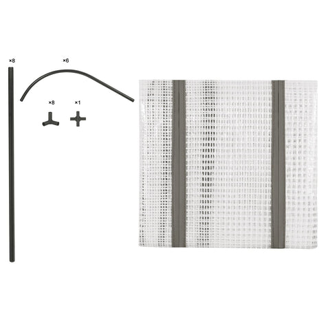 Rootz Foliengewächshaus - Greenhouse - Plant Protector - Garden Shelter - Tomato House - Horticultural Enclosure - Plant Haven - White - 26.4 x 8.6 x 3.9 inches