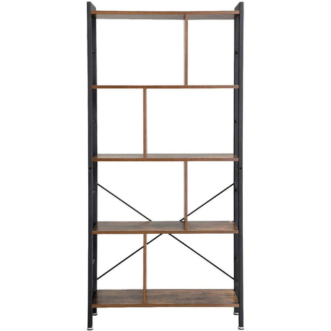 Rootz Bookcase - Bookcases - Industrial - Wood - Iron Frame - 74 x 30 x 154.5 cm (LxWxH)