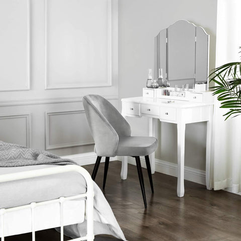 Rootz Eetkamerstoel Set Van 2 - Moderne En Elegante Vrijetijdsstoel - Set Van 4 Eetkamerstoelen - 51 x 55 x 82 cm