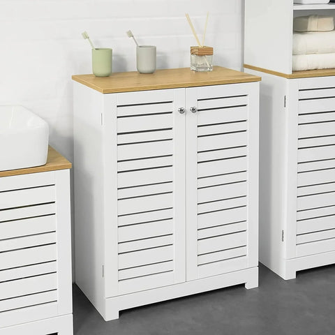 Rootz Badkamerkast - Badkameropbergkast - Kast met 2 Deuren, B60 x D30 x H82cm