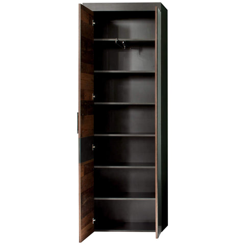 Rootz 3-Piece Wardrobe Set - Closet Ensemble - Clothing Storage - Garment Organizer - Dresser Unit - Attire Holder - Apparel Setup - Gray & Brown - 160x192x37cm