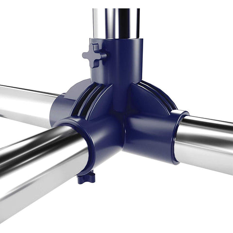 Rootz Adjustable Clothes Rack - Mobile On Wheels - Wardrobe Rack Standing - 150 x 44 x 165