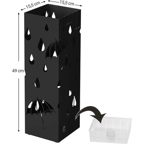 Rootz Metalen Paraplubak - Paraplubak - Paraplumand - Paraplubak - Zwart