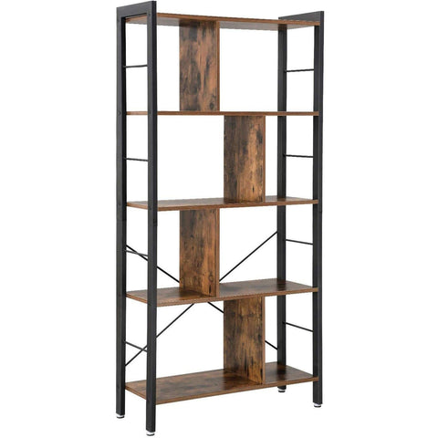 Rootz Bookcase - Bookcases - Industrial - Wood - Iron Frame - 74 x 30 x 154.5 cm (LxWxH)