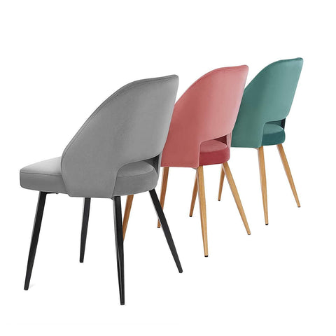 Rootz Eetkamerstoel Set Van 2 - Moderne En Elegante Vrijetijdsstoel - Set Van 4 Eetkamerstoelen - 51 x 55 x 82 cm