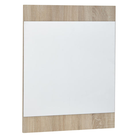 Rootz Wall Mirror - Large Modern Design Hallway Mirror - Hanging Wall Mirror - Modern Wardrobe Mirror - Sonoma Oak - 60x80x1.8 cm