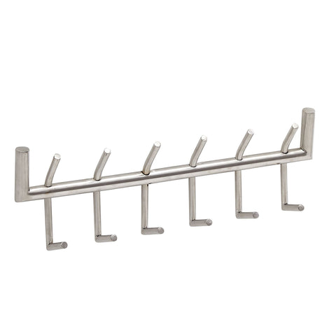 Rootz Wandgarderobe – Metall Silber – Design Flurgarderobe Stahl – Wandpaneel-Hakenleiste – Garderobenwand – 60 x 19 x 10 cm