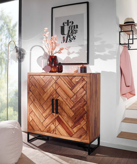 Rootz Wall Shelf - Modern Floating Hanging Shelf - Large Design for Living Room - Bookshelf Wall Mount - Solid Sheesham Wood - 30x80x10 cm