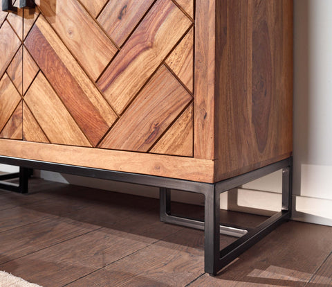 Rootz Wall Shelf - Modern Floating Hanging Shelf - Large Design for Living Room - Bookshelf Wall Mount - Solid Sheesham Wood - 30x80x10 cm