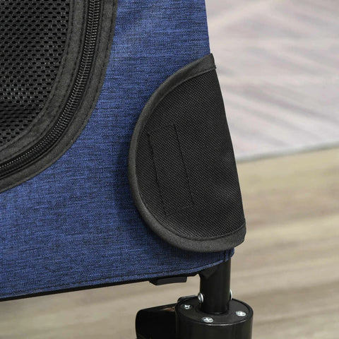 Rootz Pet Trolley - Pet Stroller - Pet Buggy - Dog Buggy - Dog Trailer - Pet Trailer - Blue\Black - 98 x 82 x 110 cm