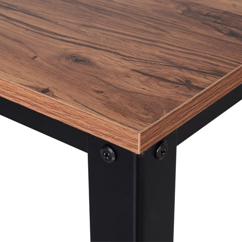 Rootz Console Table - Sideboard - Side Table - Open Shelf - Brown - Black - 101 x 35 x 80 cm