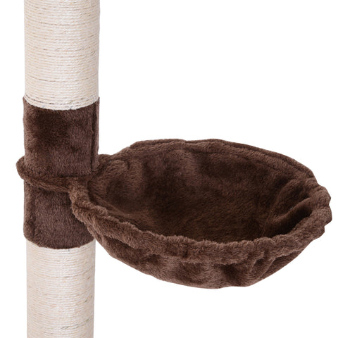 Rootz Scratching Post - Height Adjustable - Chipboard - Brown - 40 x 34 x 230 cm