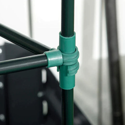 Rootz Raised Bed - Planter Box with Expandable Support Grid - Steel - Dark Gray - 120 x 90 x 59 cm