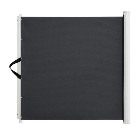 Rootz Pet Safety Gate - Security Gate - Smart Pet Gate - Retractable Safety Gate - Grey - 115Lx82.5Hcm