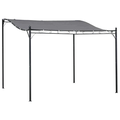 Rootz Gazebo - Pergola Gazebo - Gazebo Luifeltent - Metaal - Polyester - Grijs - 297x297cm