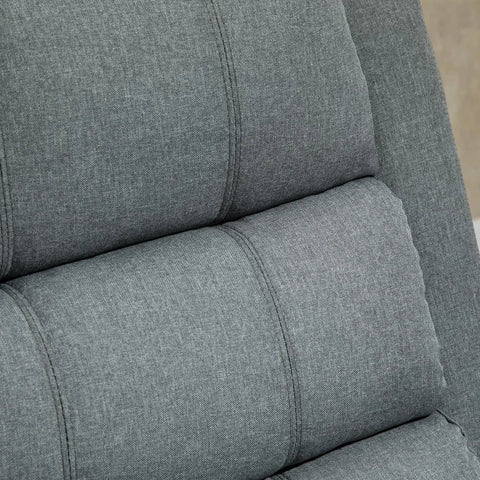 Rootz Electric Stand-up Chair - Massage Chair - Electric Lift Chair - Relaxation Chair - Therapeutic Massage Chair - Remote Control Chair - Linen Gray - 98 X 96 X 105 Cm