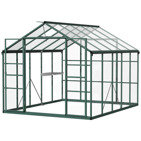 Rootz Greenhouse - Inloopkas - Kas Plantenhuis - Groen/Transparant - 308 x 248 x 226 cm