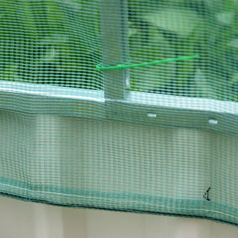 Rootz Garden Bed - Planter - Steel/Nylon - Net cloth - White/Green - 174 x 90 x 70 cm