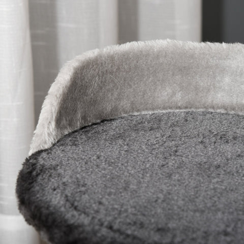 Rootz Scratching Post - Scratching Board - Soft Cushion - MDF - Gray - 36 x 36 x 44 cm