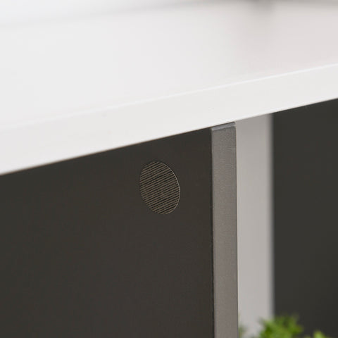 Rootz Bookcase - Book wall - MDF - Office shelf - Archive shelf - Gray / White