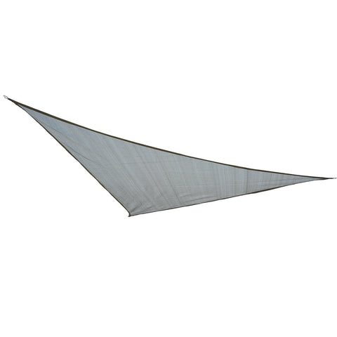 Rootz Sun protection - Awning - Triangle - 3 x 3 x 3 m/5 x 5 x 5 m - Shade - HDPE - Weatherproof - Stainless Steel - Gray