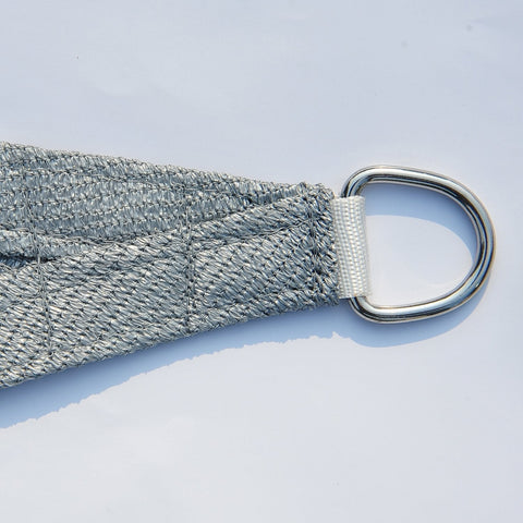 Rootz Sun protection - Awning - Triangle - 3 x 3 x 3 m/5 x 5 x 5 m - Shade - HDPE - Weatherproof - Stainless Steel - Gray