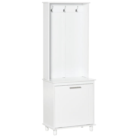 Rootz Kapstok - Woonkamerrek - Kledingkast - Kast - Wit - 60 x 35 x 169 cm