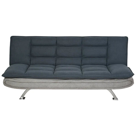 Rootz Sofa Bed - Folding Sofa -  3-seater Fabric Sofa - Chaise Longue - Sofa With Sleeping Function - Grey + Beige