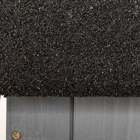 Rootz Garden Cabinet - Wooden Garden Cabinet - Tool Shed - Garden Shed - Tool Cabinet - Wooden Hut - Gable Roof - Grey - 77.5 x 54.2 x 179.5 cm