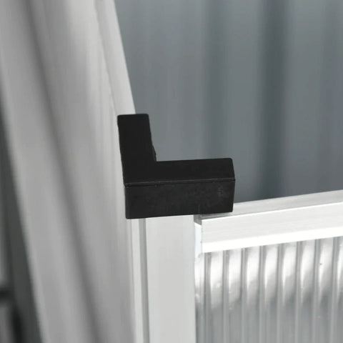 Rootz Verhoogd Bed - Cover Mini Broeikas - Weerbestendig - Zilver + Helder - 80cm x 50cm x 74cm