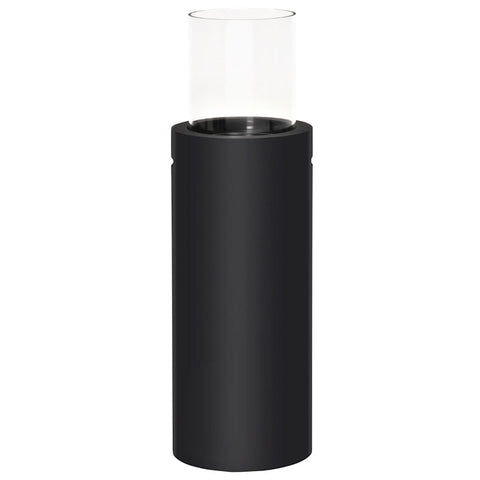 Rootz Ethanol Haard - Bio-ethanol Brander - Brandtijd Geen Rook - Gehard Glas - Zwart - 30 x 30 x 94 cm
