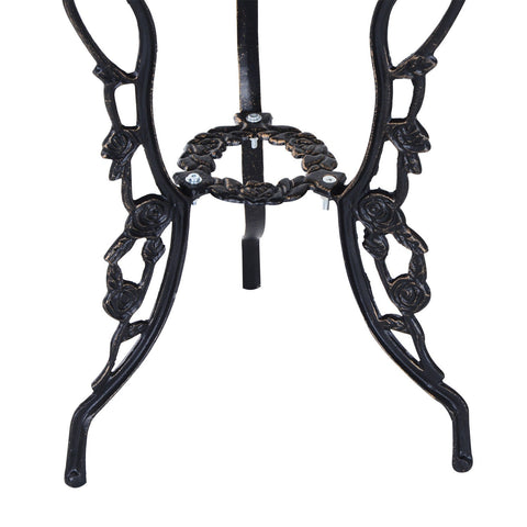 Rootz Garden Set - 3-Part - Table - 2 Chairs - Garden Furniture - Seating Group - Metal - Aluminum - Bronze